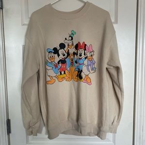 disney cream crewneck from pac sun